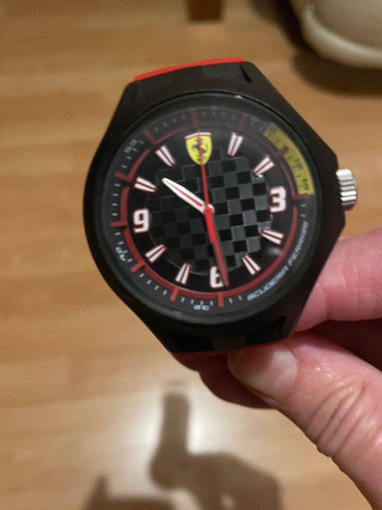 Ferrari men’s watch in red strap 