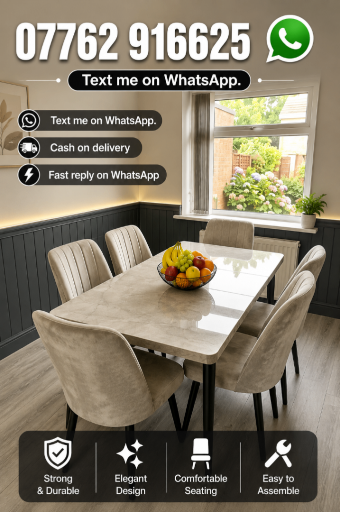 Dining Table with 6 chairs