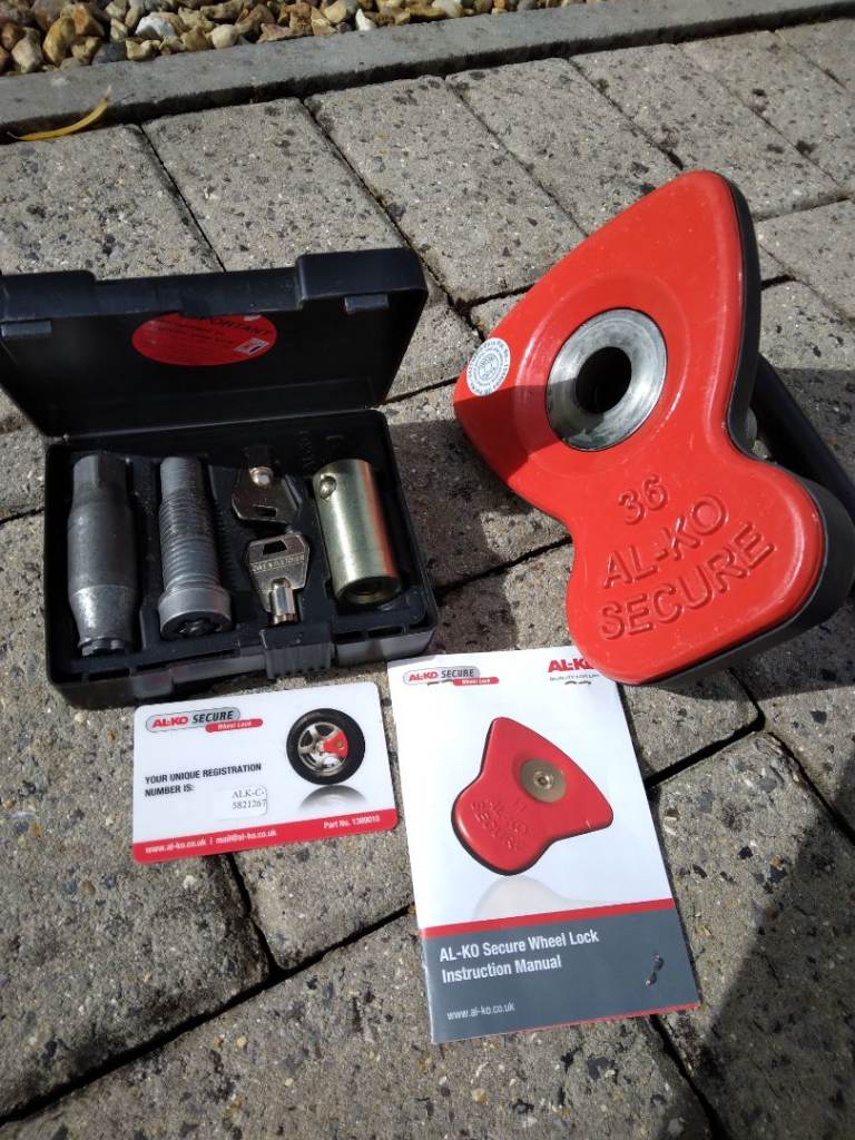 Al-ko caravan wheel lock only £20