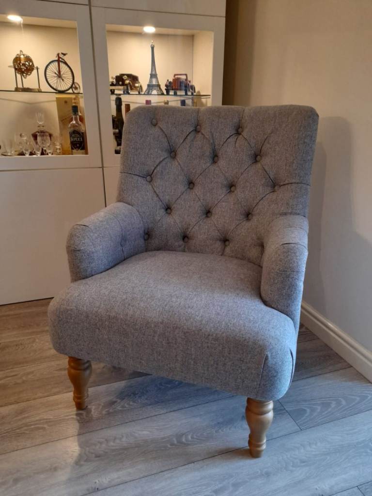 Grey armchair brand new 