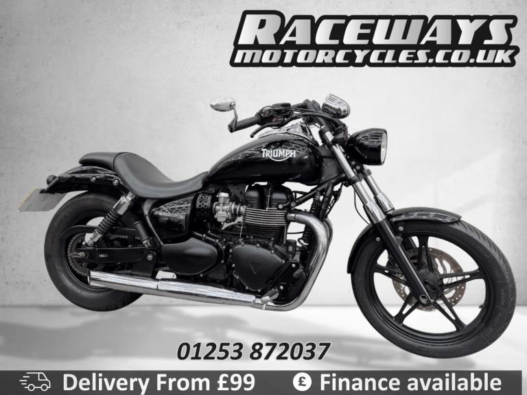TRIUMPH SPEEDMASTER 865 2015 15 REG 5,674 MILES BLACK USED MOTORCYCLE 865CC