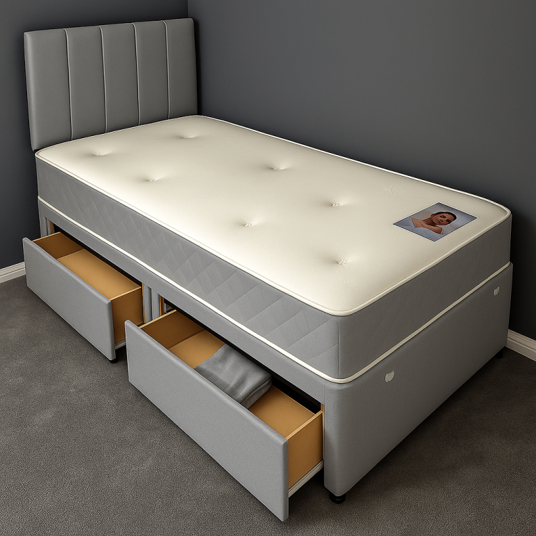 Classic Divan Bed Base With Storage For All Sizes Elegant Bedroom Comfort Design