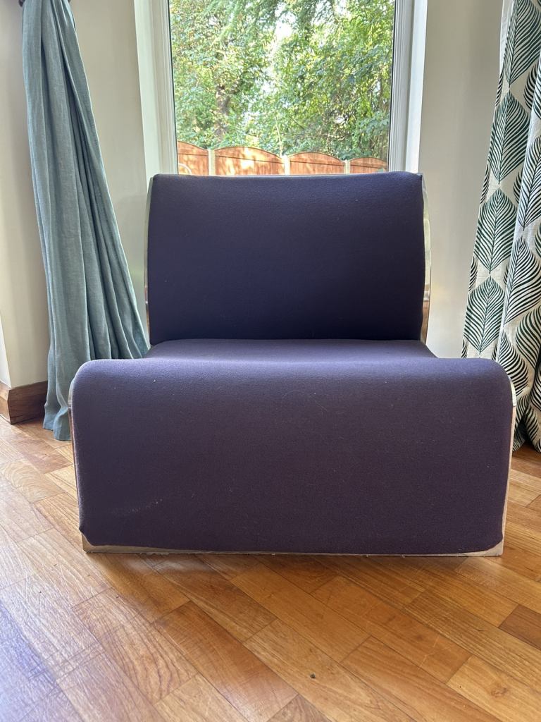 Mid century chrome low chair