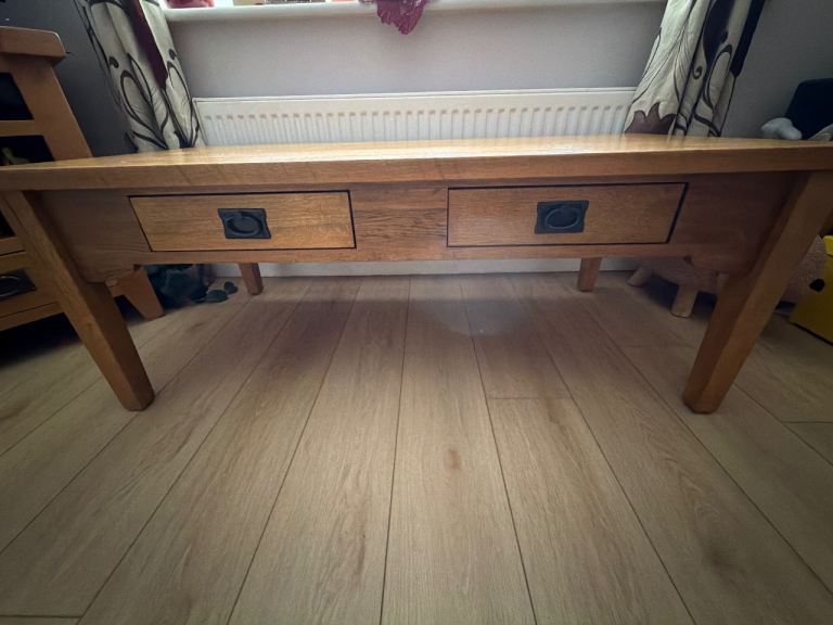 Rustic oak Coffee table