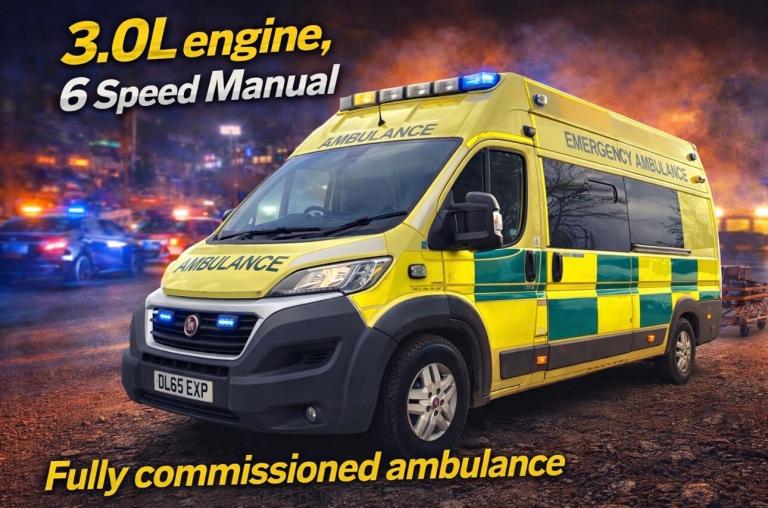 2016 Fiat Ducato AMBULANCE | 3.0L Extra High Extra Long | First Responder NA Diesel Manual