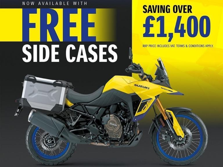 2026 Suzuki DL800 DE V-Strom, Vstorm, Free Panniers