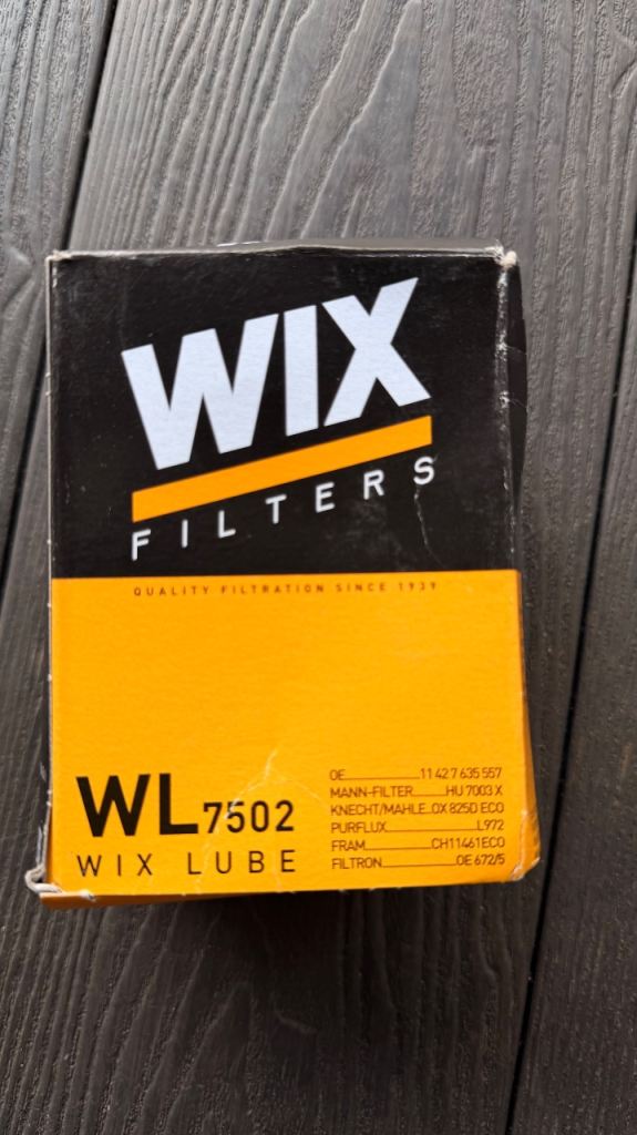 WIX FILTERS Oil filter WL7502 for BMW 1 3 Series