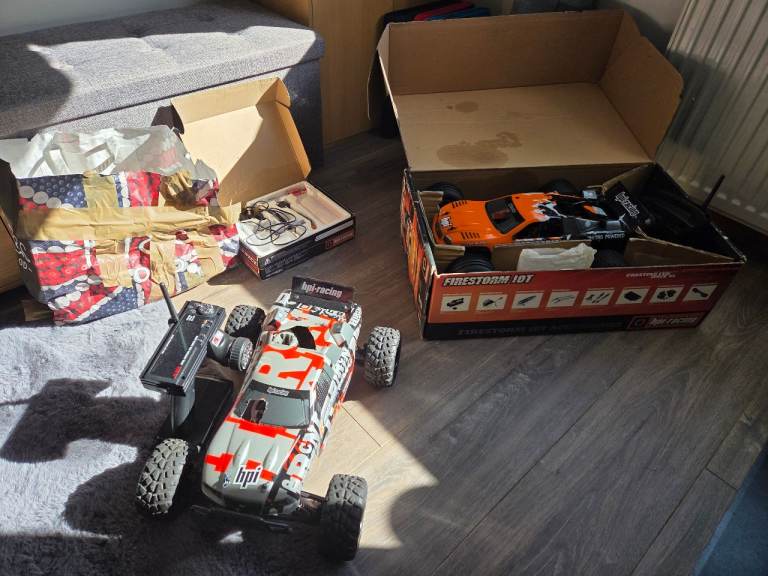 Two nitro rc cars hpi trade?