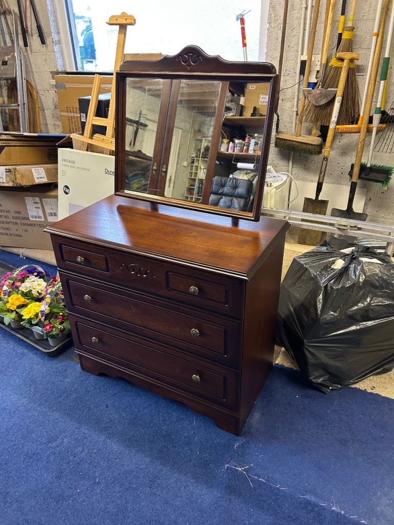 FREE - Mahogany Wardrobe & Dressing Table with mirror