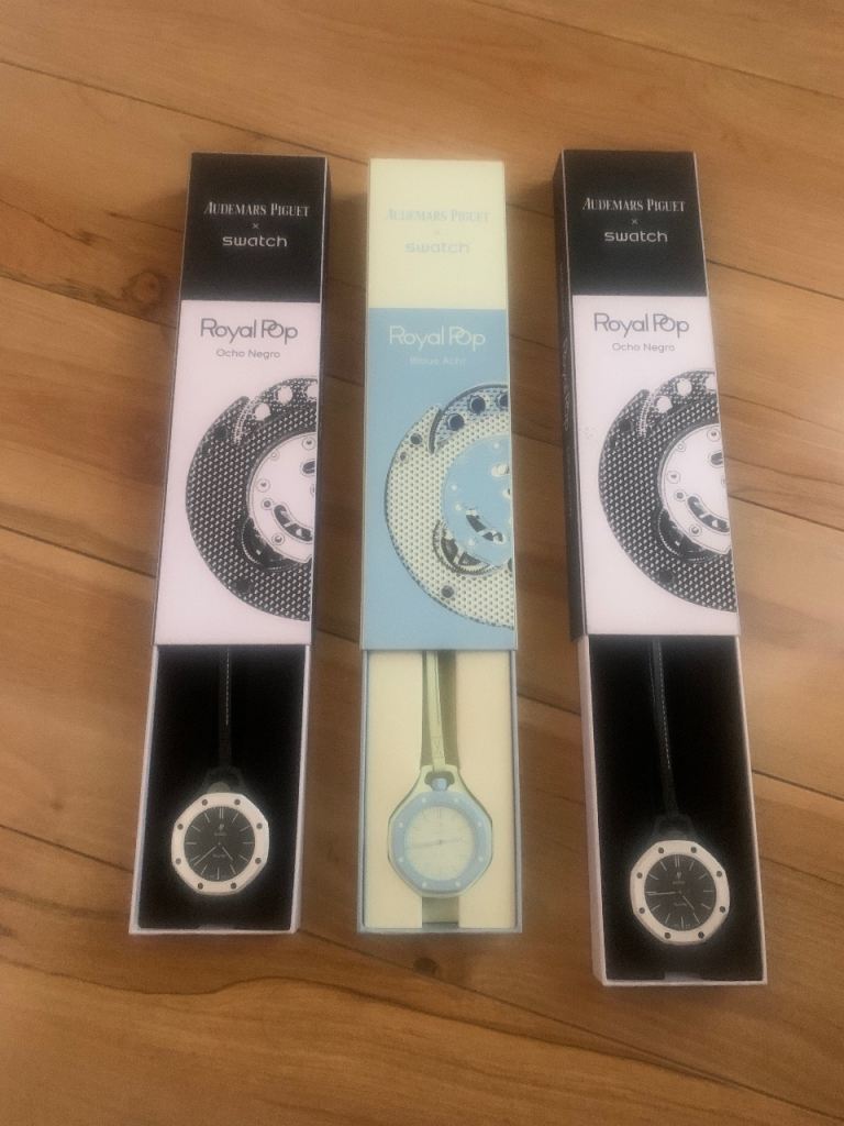 Swatch x Ap Royal Pop x3 Ocho Negro & Blaue Acht