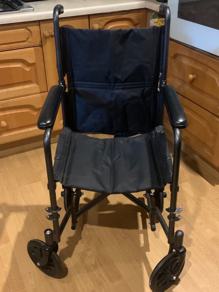 black lightweight folding wheelchair by Drive