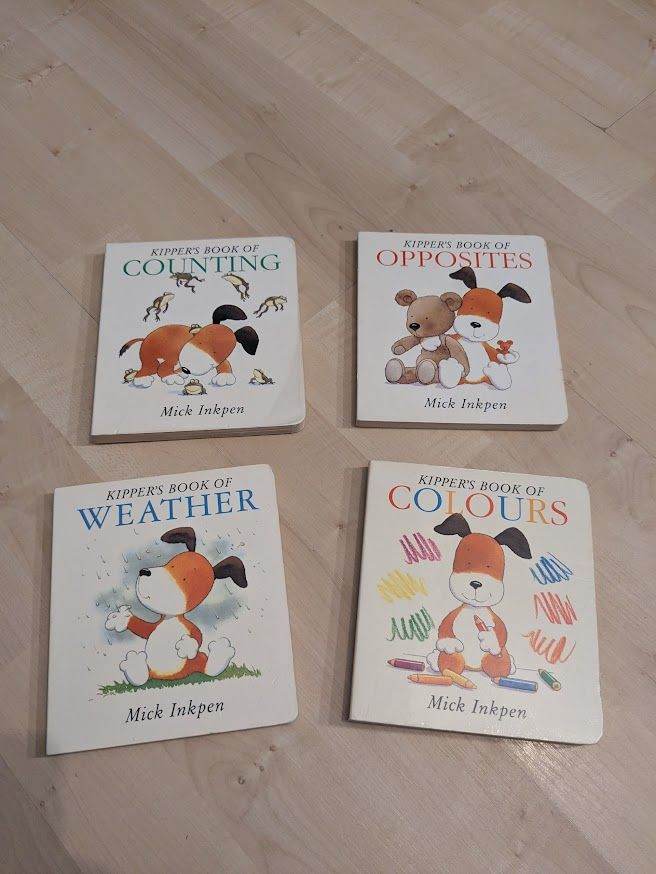 4 Kipper Cardboard Baby Books