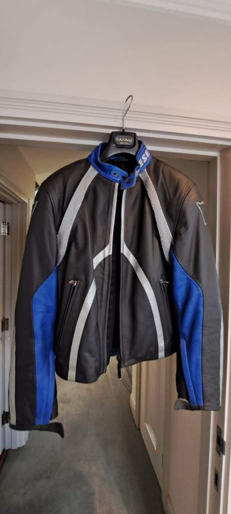 Dainese Men's Leather Motorcycle Jacket - Size 50