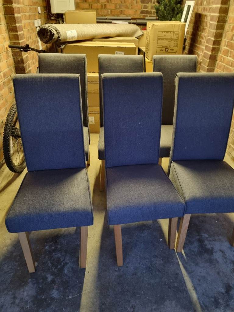 6 x grey dining room chairs (£25 each or 6 for £125)