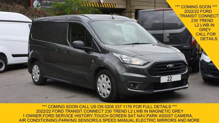2022 Ford Transit Connect 230 TREND L2 LWB IN GREY,SAT NAV,AIR CONDITIONING,REAR CAMERA,6 SPEED A...