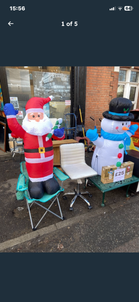New 4ft inflatable Santa and snowman £20 each