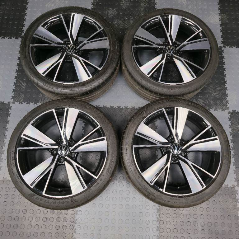 Genuine Volkswagen Golf Bakersfield 18" Alloy Wheels GTI GTD GTE Caddy