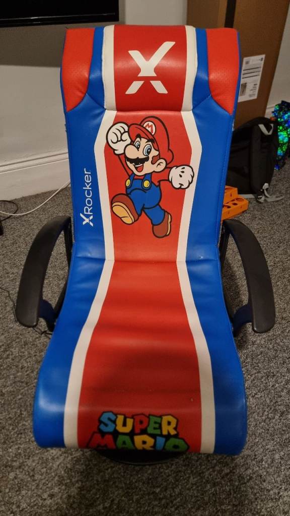 Kids mario gaming chair