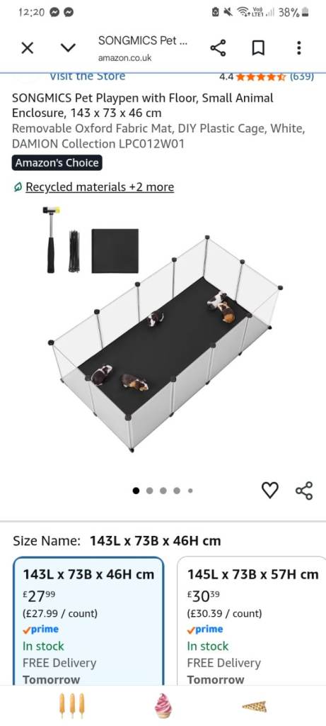 Guinea pig cage