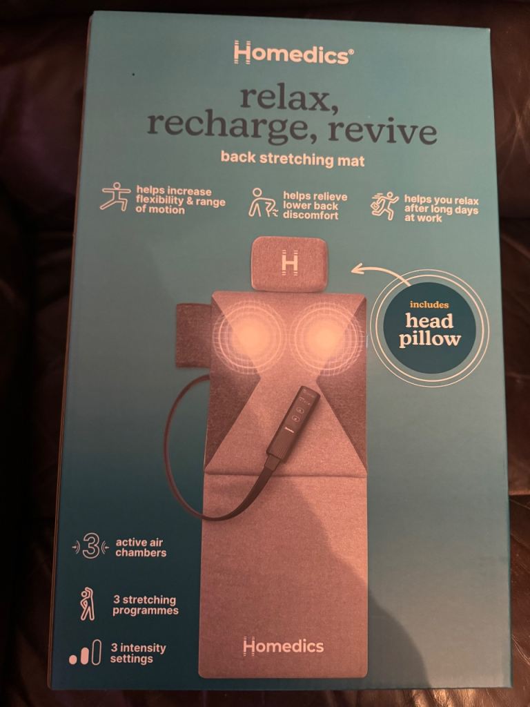 Homedics Back Stretching Mat – perfect for relaxation and recovery after a long day.
