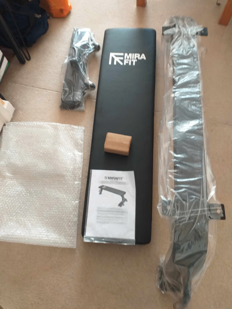 Mirafit Flat Powerlifting Flat Weight Bench 