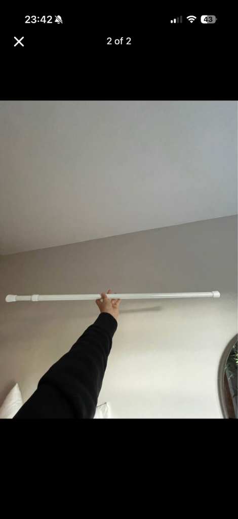 Extendable Curtain Rod 80cm - 150cm