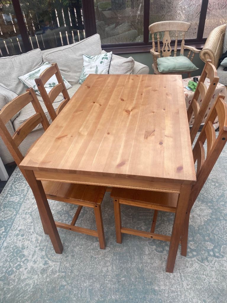 Pine Table and Chairs