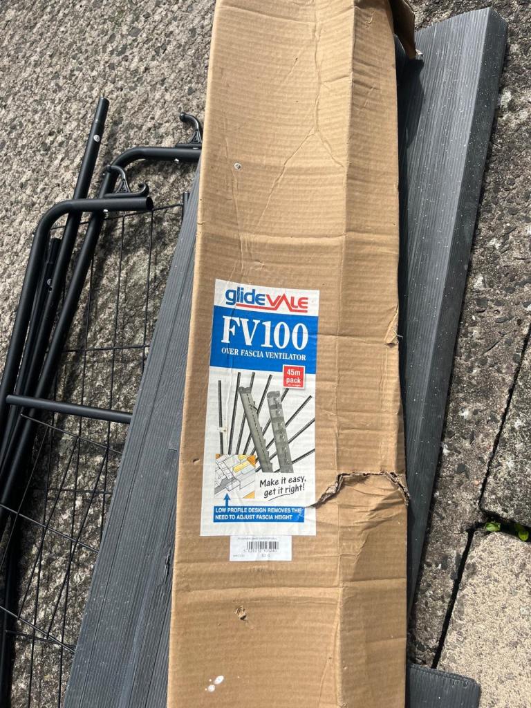 Free Roof ventilator strips Surplus to requirement