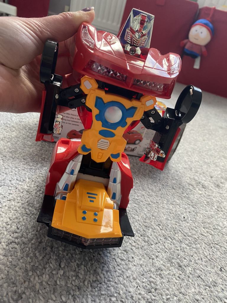 A race car transformer 