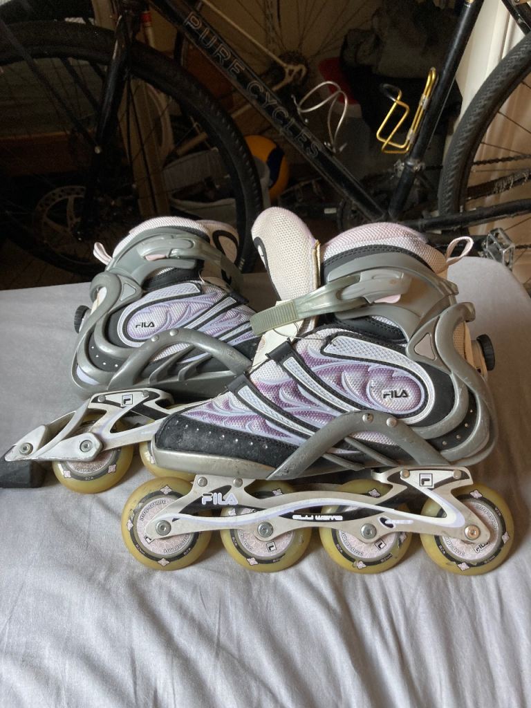Fila Inline Skates Rollerblades UK Size 8 – Good Condition