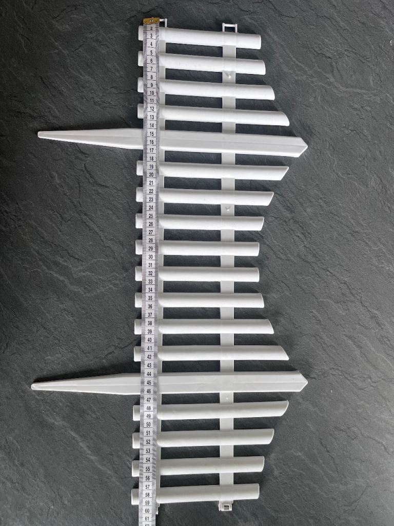 New white small border fence pannels