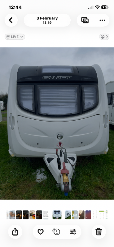 Touring caravan 2 berth