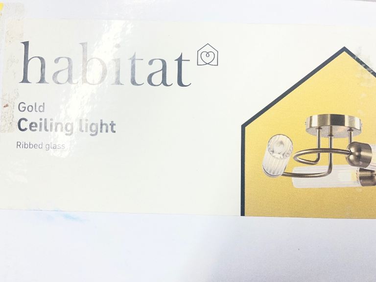 Branded Ceiling light gold Habitat 