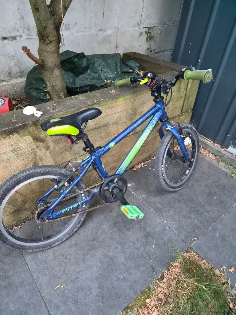 FREE - Kids Cosmos Bike - Blue and Green, Good Condition
