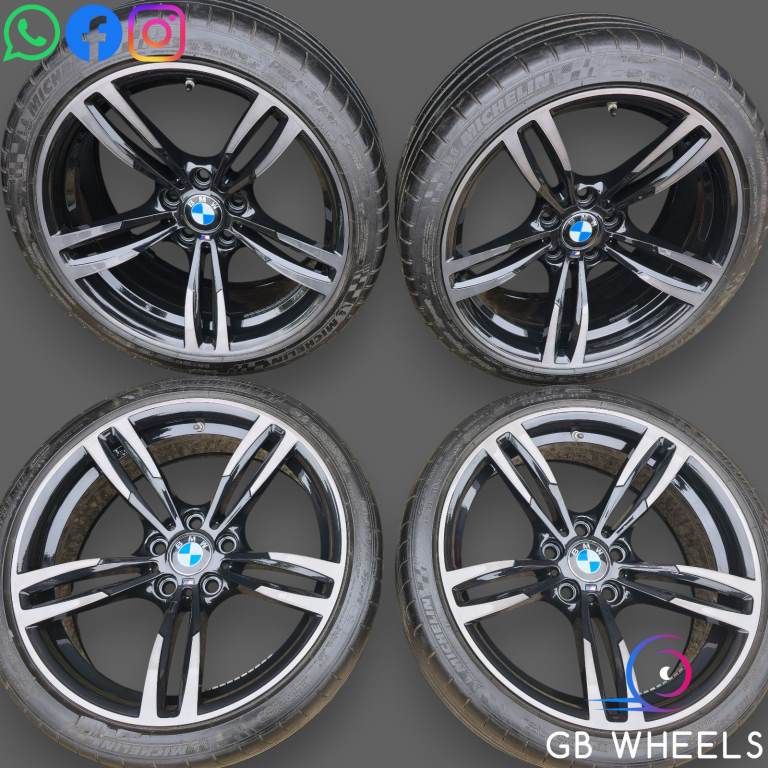 Genuine BMW 437M Competition Forged 19" Alloy Wheels M2 M3 M4 3 4 Smoked