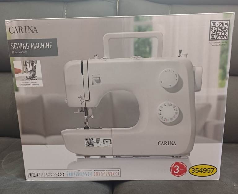 CARINA Sewing Machine – 33 Stitch Options, New in Box
