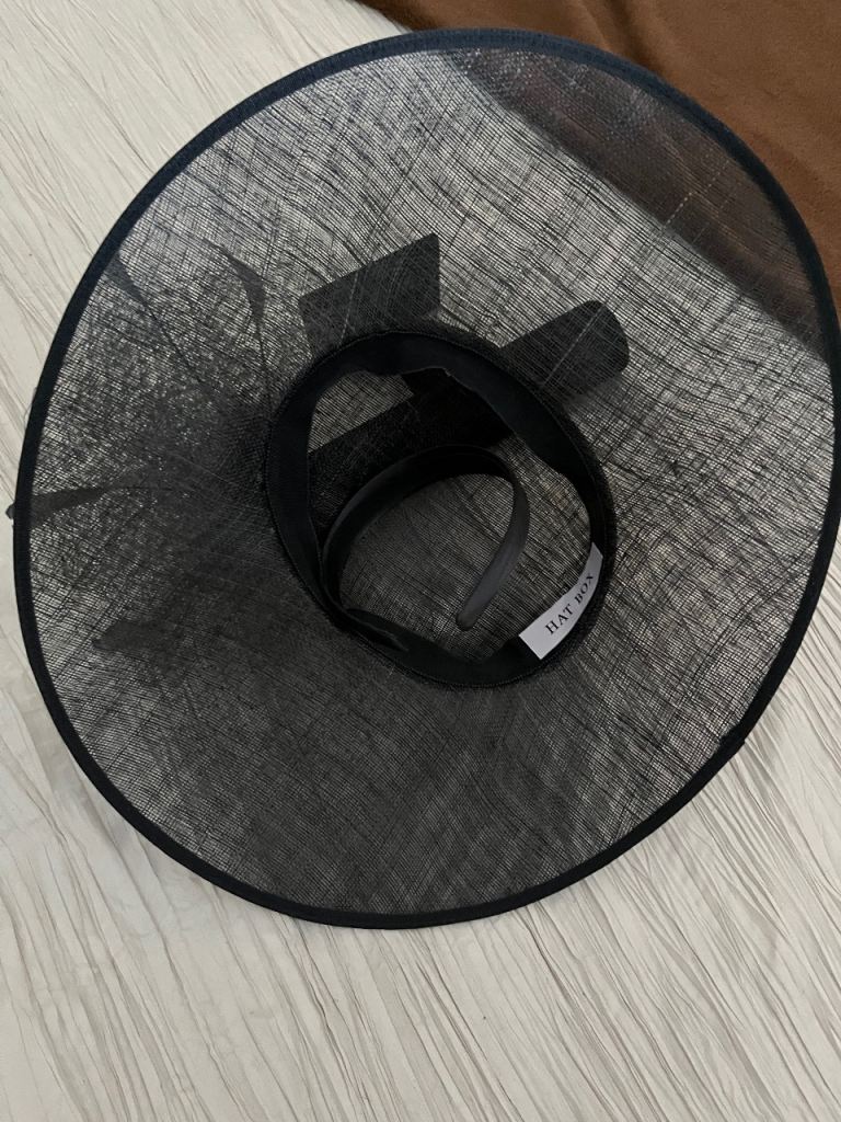 Elegant Black Fascinator Hat - As Good As New