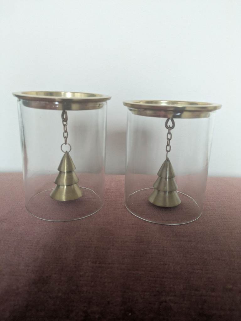 Laura Ashley candle stands x 2
