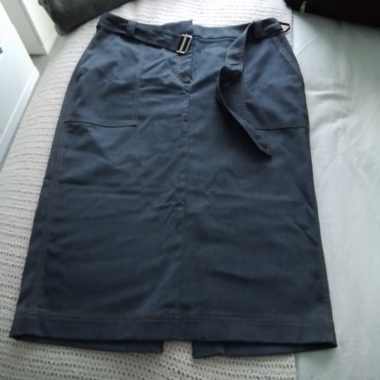 image for Next womens long demin skirt