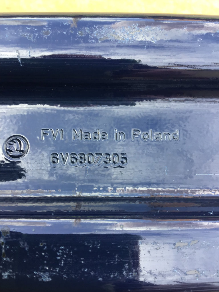 Skoda Fabia 2015 mk3 1.2tsi hatchback rear crash bar- blue