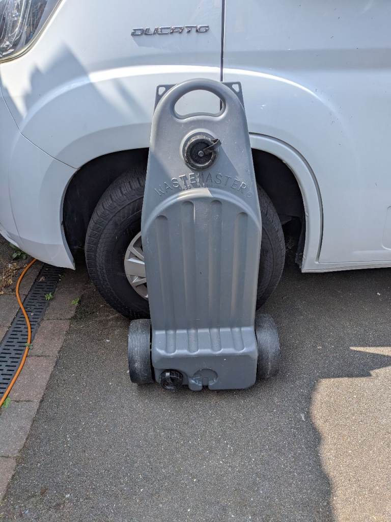 Grey waste water trolley 