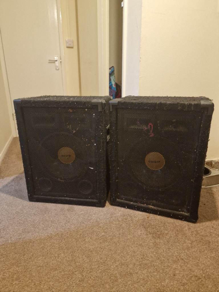 Pair of Synergy SX-1205 Speakers - Fair Condition