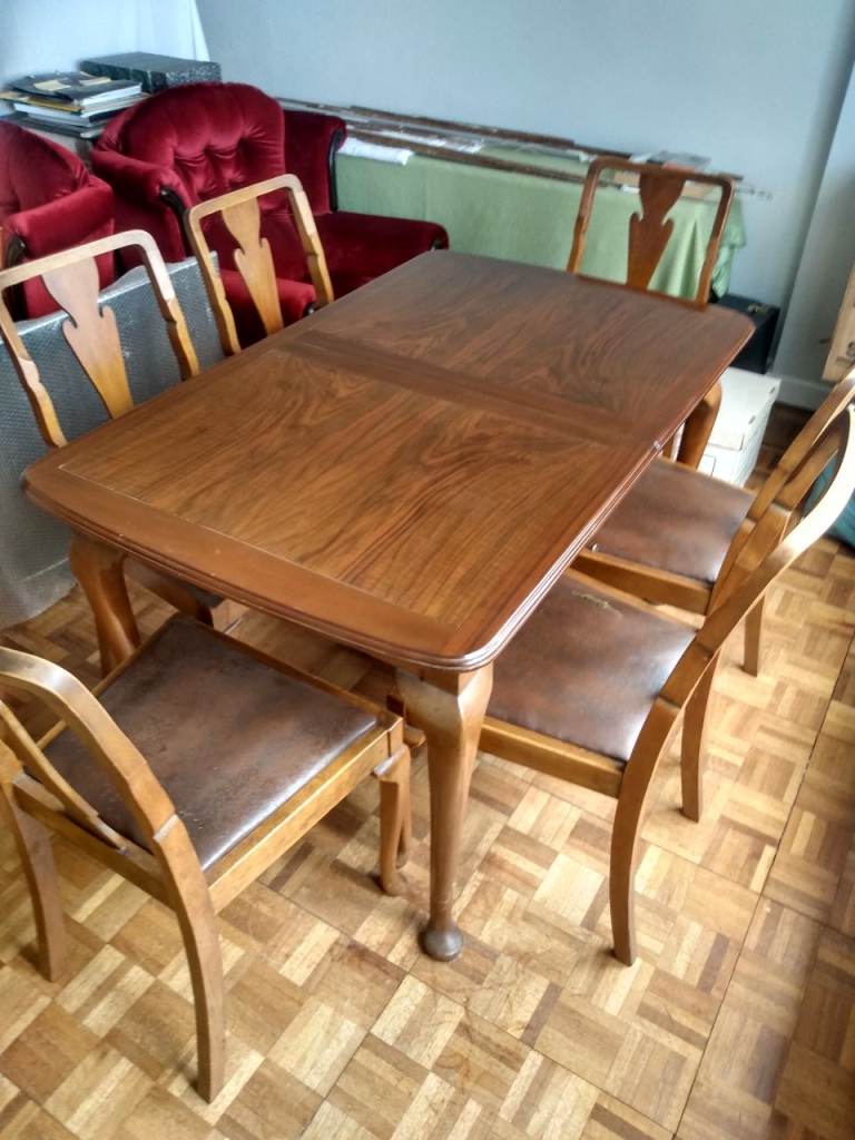 Dining table and chairs