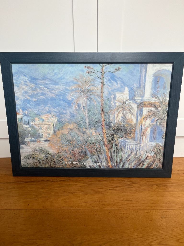 Framed Art Print - Monet’s ‘Villas at Bordighera”