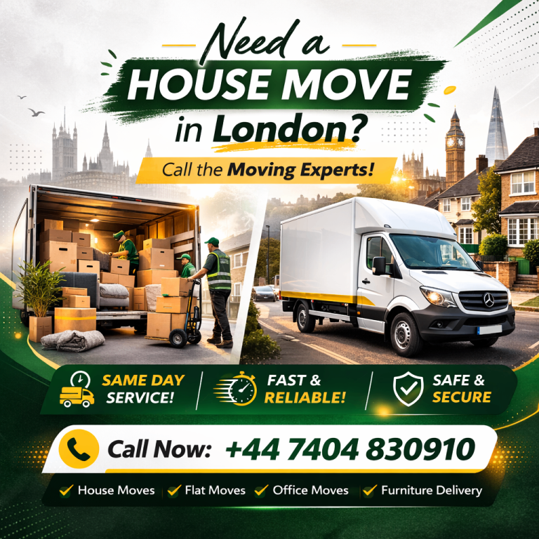 Man and Van Removals London | House Moves | Office Moves | Call Now