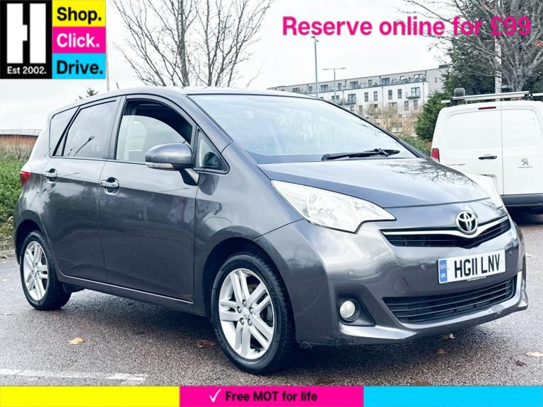 2011 Toyota Verso 1.33 Dual VVT-i T Spirit MPV 5dr Petrol Manual Euro 5 (98 ps) MPV Petrol Manual