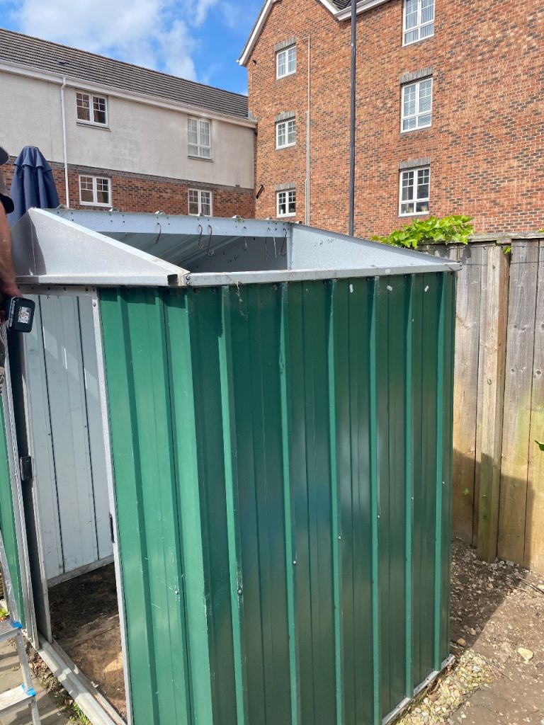 Metal garden shed 