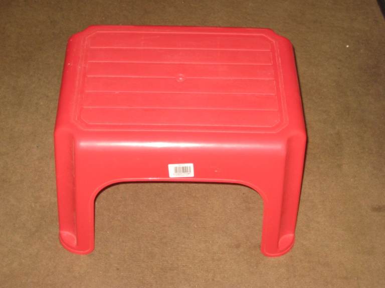 2 Step Up Stools - Prices Are: Red £4.00; Grey £2.00