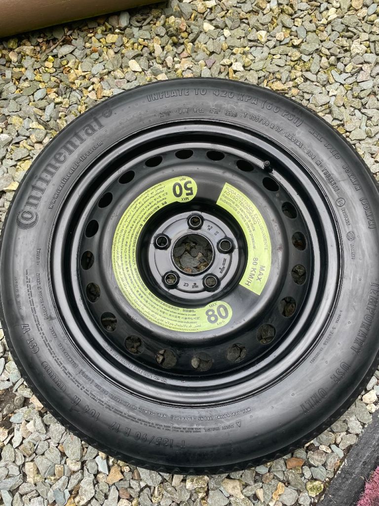 Kia Hyundai Mazda Nissan. 17” space saver wheel and unused tyre