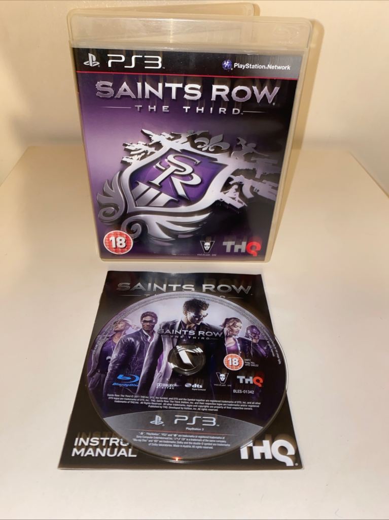 Saints Row The Third PS3 Game with Manual – Good Condition